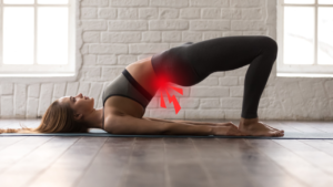 glute bridge back pain